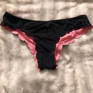 VS pink scalloped swimsuit bottoms